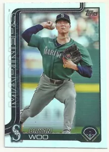 2025 TOPPS BASEBALL - BRYAN WOO - RAINBOW FOIL PARALLEL - #327 - MARINERS - Picture 1 of 1