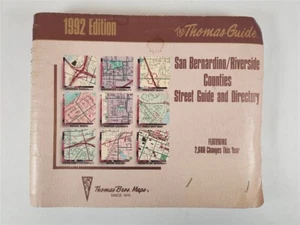 Thomas Guide Bros 1992 San Bernardino and Riverside Counties Street Guide - Bild 1 von 14