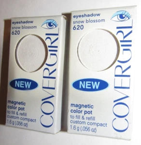 2-Pack Covergirl Eyeshadow #620 Snow Blossom Magnetic Eye Shadow Pot Cover Girl - Picture 1 of 1