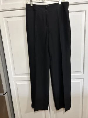 Armani Collezioni straight leg, black slacks, 2 button, zipper front, size 8 - Image 1 of 4