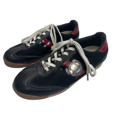 Zapato Tenis Michael Kors Cuero Con Cordones Negro Rojo Mujer 7.5 Foto 1 de 4