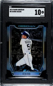 2019 Panini Obsidian #8 Ichiro Suzuki SGC 10 GEM MINT - Picture 1 of 2