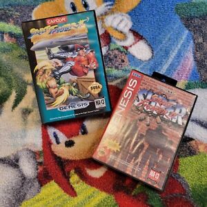 Super Street Fighter II & Special Champion Edition Lot Of 2 Sega Genesis Games 
