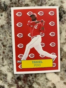 2019 TOPPS TBT '87 WWE STICKER SET 15 CARD CINCINNATI REDS YASIEL PUIG #90 - Picture 1 of 1