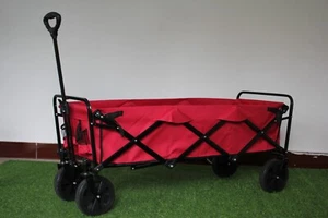 Extended Wagon Bag & Storage, Long, 52in, Foldable Beach Cart, Collapsible Wagon - Picture 1 of 31