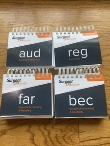 2019 Surgent CPA Review Four Flashcards Used, Great - Picture 1 of 1