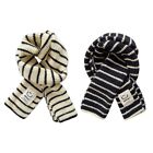 Warm Knitted Winter Scarf Kids Scarf with Stripe Pattern Wools for Boys Girls