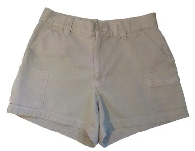 Pantalones Cortos Carga Old Azul Marino Beige Caqui Algodón Tiro Medio Talla 2 Foto 1 de 4
