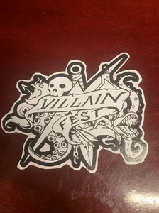 (Lot Of 5 ) 5”x4” Villain Fest custom sticker - Picture 1 of 3