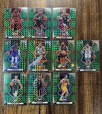 2021-22 Panini Mosaic Green Prizm NBA Basketball Lot of 10 Cards Rookie & Vets