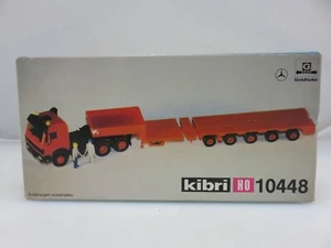 Kibri HO 10448 Mercedes Benz Goldhofer Truck Trailer Low Loader Model UNBUILT - Picture 1 of 10