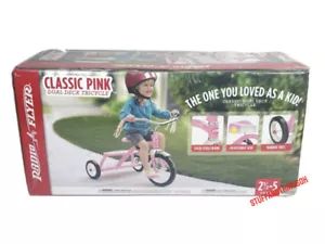 Radio Flyer Classic Tricycle Pink Dual Deck Model #33P Ride On 2.5-5 Years NEW - Picture 1 of 2