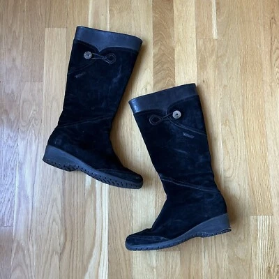 Женские сапоги до колена TEVA 4326 Jade Cove черные замшевые кожа размер 6,5 - Изображение 1 из 4