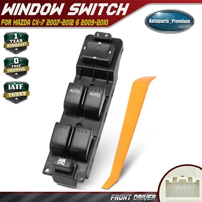 Interruptor de janela de energia para Mazda CX-7 2007-2012 SUV 6 2009-2010 Sedan dianteiro esquerdo LH - Imagem 1 de 4