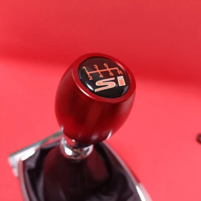 RED WEIGHTED SI 6S JDM SPORT SHIFT GEAR KNOB for CIVIC MKX MK9 MK8 ACCORD COUPE - Image 1 of 4