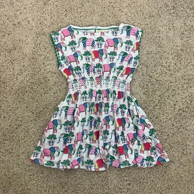 Mini Vestido Anthropologie Mini Boden Cintura Calada 5-6 Estampado Elefante Boho Verano Foto 1 de 4