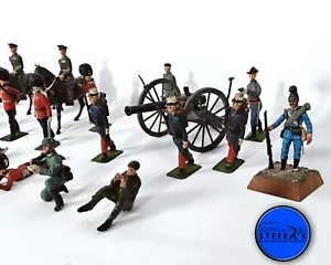 Thirty-Seven Antique / Vintage Metal Toy Soldiers - Britains - Cherilea - Others - Picture 1 of 15