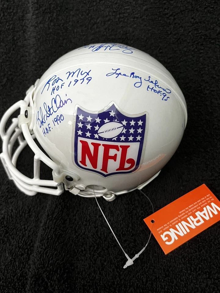 Lee Roy Selmon Bob St Clair Raymond Berry Sam Huff & More NFL 名人堂迷你头盔 — 第 1/4 张图片