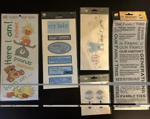 Creating Keepsakes & Others Baby Boy Lot 5 Infant Family Scrapbook Stickers - Picture 1 of 3