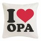 KISSENBEZUG 40X40cm I LOVE OPA - GROßVATER - UROPA - GROßELTERN - OMA KISSENBEZUG 40X40cm I LOVE OPA - GROßVATER - UROPA - GROßELTERN - OMA