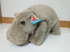 Dakin Hippo Hippopotamus Plush Stuffed Animal 17" Huggables Realistic Gray NWT