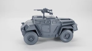 Kit modellino auto Mk.I inglese MK.1/Humber Scout Car stampato in 3D 1/72 seconda guerra mondiale - Foto 1 di 3