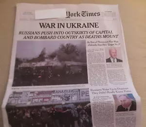New York Times Guerra in Ucraina completo 20 pagine sezione A febbraio 2022 NF - Foto 1 di 3