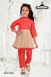 Girl Anarkali Churidar Frock Dress Indian Style 3‑Piece Suit UK Size baby dress - Picture 1 of 8