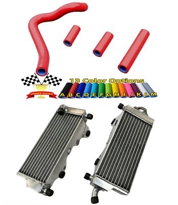 👍Radiador de aluminio Fit Honda CR250R 2 tiempos 1992-1996 + manguera de silicona roja Foto 1 de 4