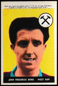 A&BC - 'Footballers (1958/59 Planet)' (1958) - John Bond (West Ham) - Picture 1 of 2