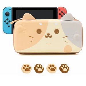 GeekShare Nintendo Switch & OLED Tragetasche Tragbar Hartschale Mehrfarbig Katze - Bild 1 von 19