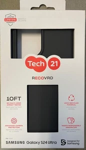 Tech21 S24 Ultra Case RECOVRD Black 10 FT Drop Tested - Picture 1 of 1