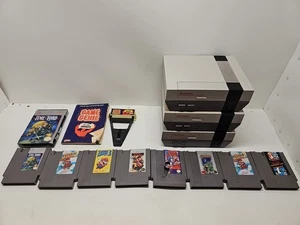 Nintendo NES Lot for parts + some games untested for parts as is !!!! - Picture 1 of 21