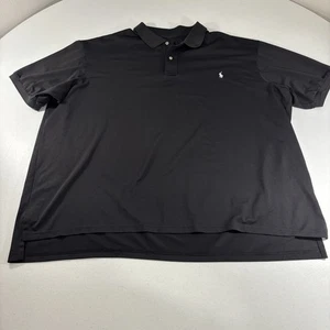 Polo Ralph Lauren Performance Shirt Herren 4XB Big Schwarz Grau Pony Golf Stretch - Bild 1 von 8