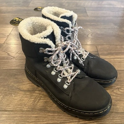 Botas Dr Martens Peines Negras Wyoming Para Mujer Talla 11 Piel Sintética Forradas Con Cordones Foto 1 de 4