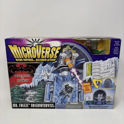 Kenner 蝙蝠侠和罗宾 Microverse Mr. 冻结天文台玩具套装 全新 — 第 1/4 张图片