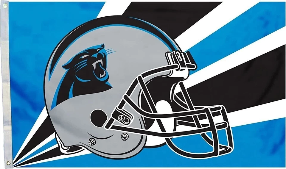Bandera Carolina Panthers 3x5 pies, ojales de metal. Exterior, individual... Foto 1 de 1