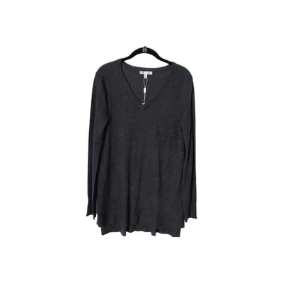 Suéter Pullover Spense Top Mujer Talla M Gris Mezcla Lana Manga Larga Cuello en V Foto 1 de 4