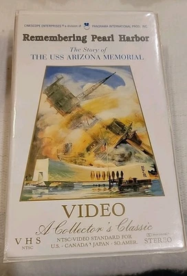 Remembering Pearl Harbor Story of USS Arizona Memorial VHS Tape 1941 - 1991 WW2 - Image 1 of 2
