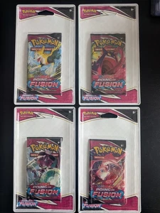 Pokémon Artset 4 Booster Poing De Fusion Sous Blister PLASTIQUE EB08 Français - Photo 1/2