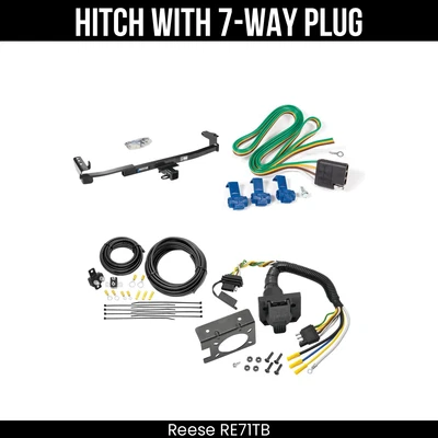 Enganche de remolque + cableado de 7 vías para 08-09 Ford Taurus Mercury Sable 44525 Clase 3 Foto 1 de 4