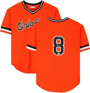 Cal Ripken Jr. Orioles Signed Mitchell & Ness Replica Practice Jersey w/Insc - Picture 1 of 5