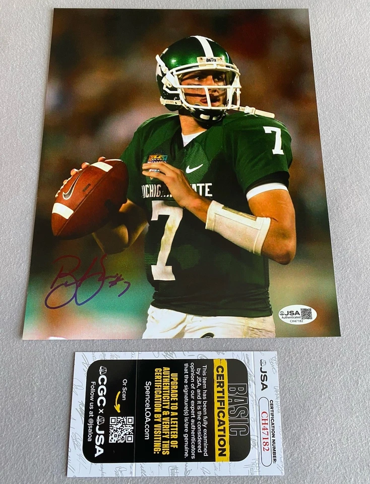 MICHIGAN STATE SPARTANS- BRIAN HOYER AUTOGRAPH 8x10 ACTION PHOTO JSA CH47182 - Image 1 of 1