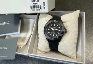Seiko Prospex Sea Samurai Diver Black Dial Silicone Band Watch SRPL15 Japan New - Picture 1 of 17