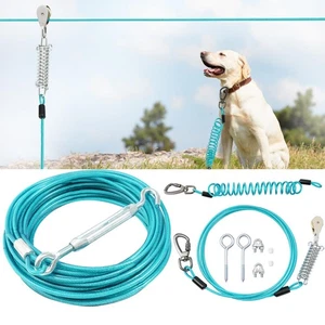 Dog Runner for Yard, Double Shock Absorption Dog Trolley System for Large Dog... - Bild 1 von 7