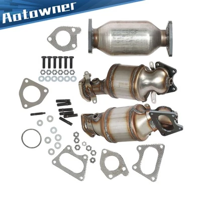 3 convertidores catalíticos para Honda Odyssey & Ridgeline & Pilot & Accord 2003-2008 Foto 1 de 4