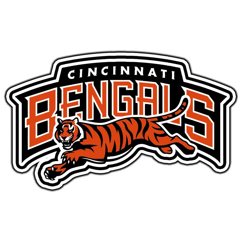Cincinnati Bengals Logo #6 Football Sticker Waterproof Vinyl Decal Die-Cut Car