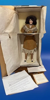 "MUÑECA DE PORCELANA 18"" FRANKLIN COMO NUEVA ~ LA REINA DE LA MÚSICA COUNTRY ~ RARA" Foto 1 de 4