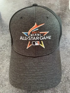 New Era 59Fifty 2017 MLB Allstar Game MIAMI Hat CAP Black Gray Size M / L - Picture 1 of 7
