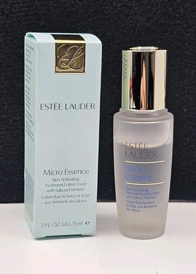 Loción de tratamiento activador de la piel Estee Lauder Micro Essence fermento Sakura 0,5 oz Foto 1 de 3
